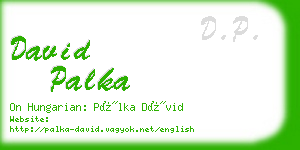david palka business card